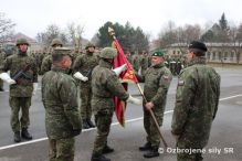 Odovzdanie velenia 2. mechanizovanej brigdy brigdnemu generlovi Vladimrovi Kubovi